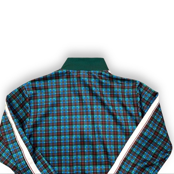 Jian Wang Track Jacket Men’s XXL Plaid Bomber Jacket - Picture 7 of 8